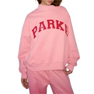 Parke Pink Valentine’s Day 2025 Exclusive Varsity Mockneck Sweatshirt L/XL